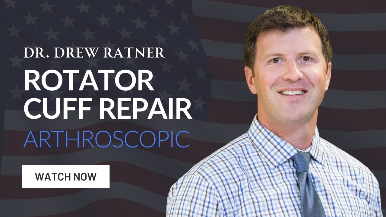 Dr. Drew Ratner Rotator cuff repair video thumbnail