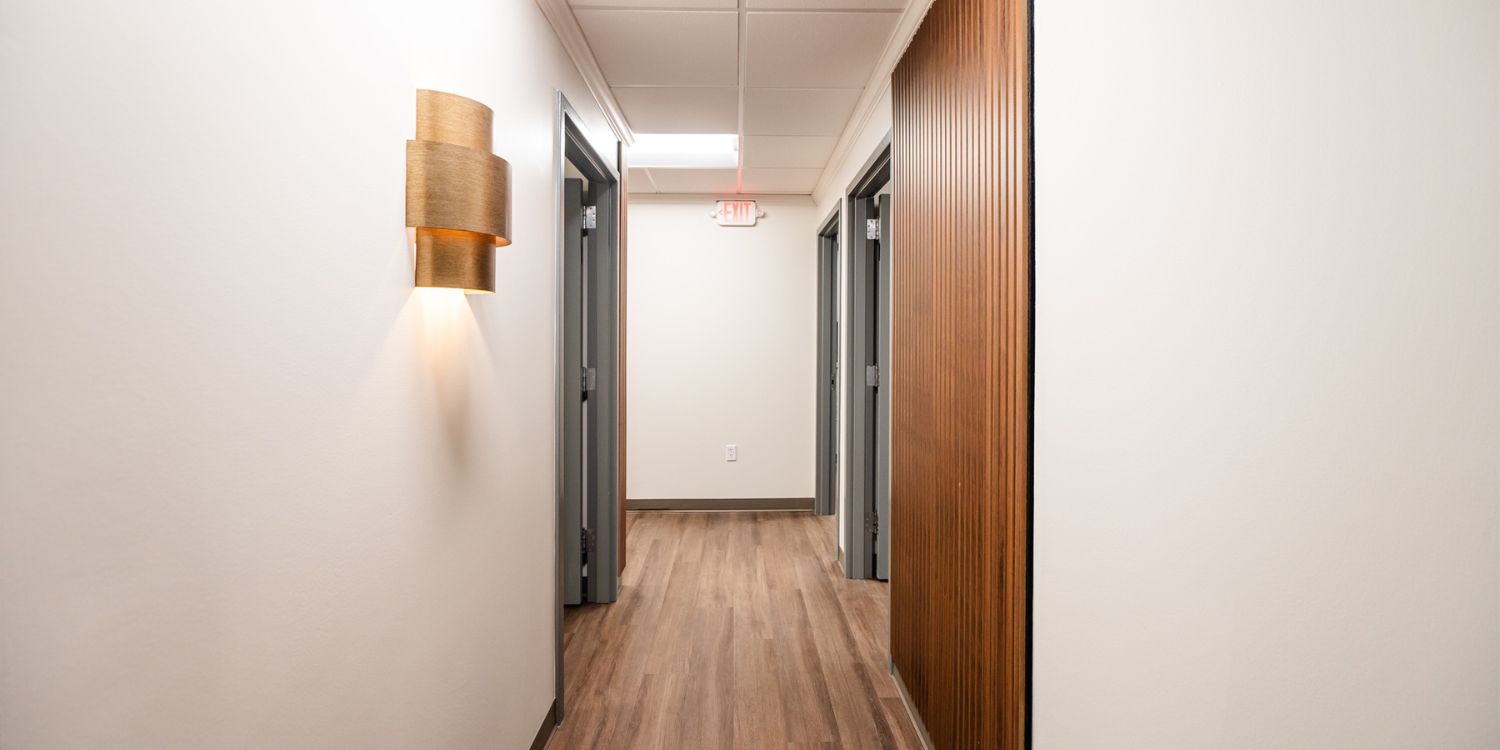 Office hallway at American Orthopedics in Greenville, South Carolina